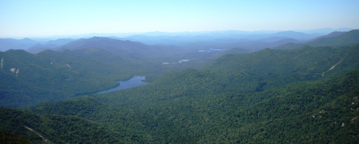 Ausable Lakes from Pyramid by Anna Reynolds